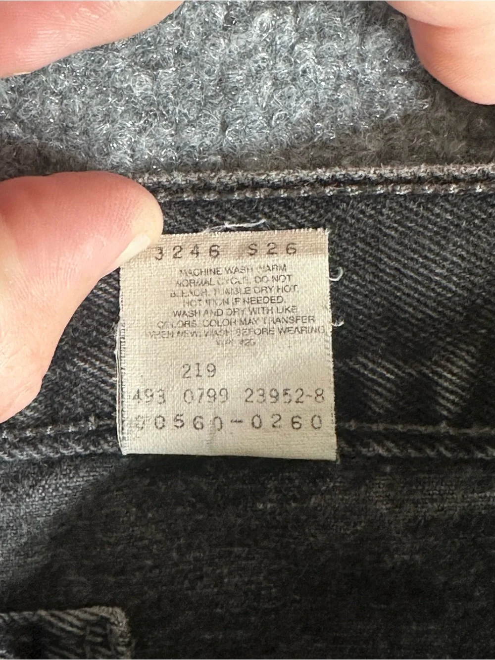 Vintage Levis 560 (1999) Black Men’s Denim Jeans 36X30